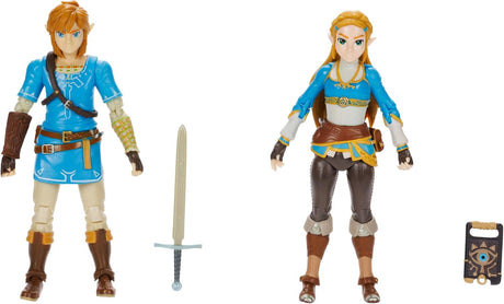 Nintendo: Link & Zelda - Breath of the Wild 4" Figure Set
