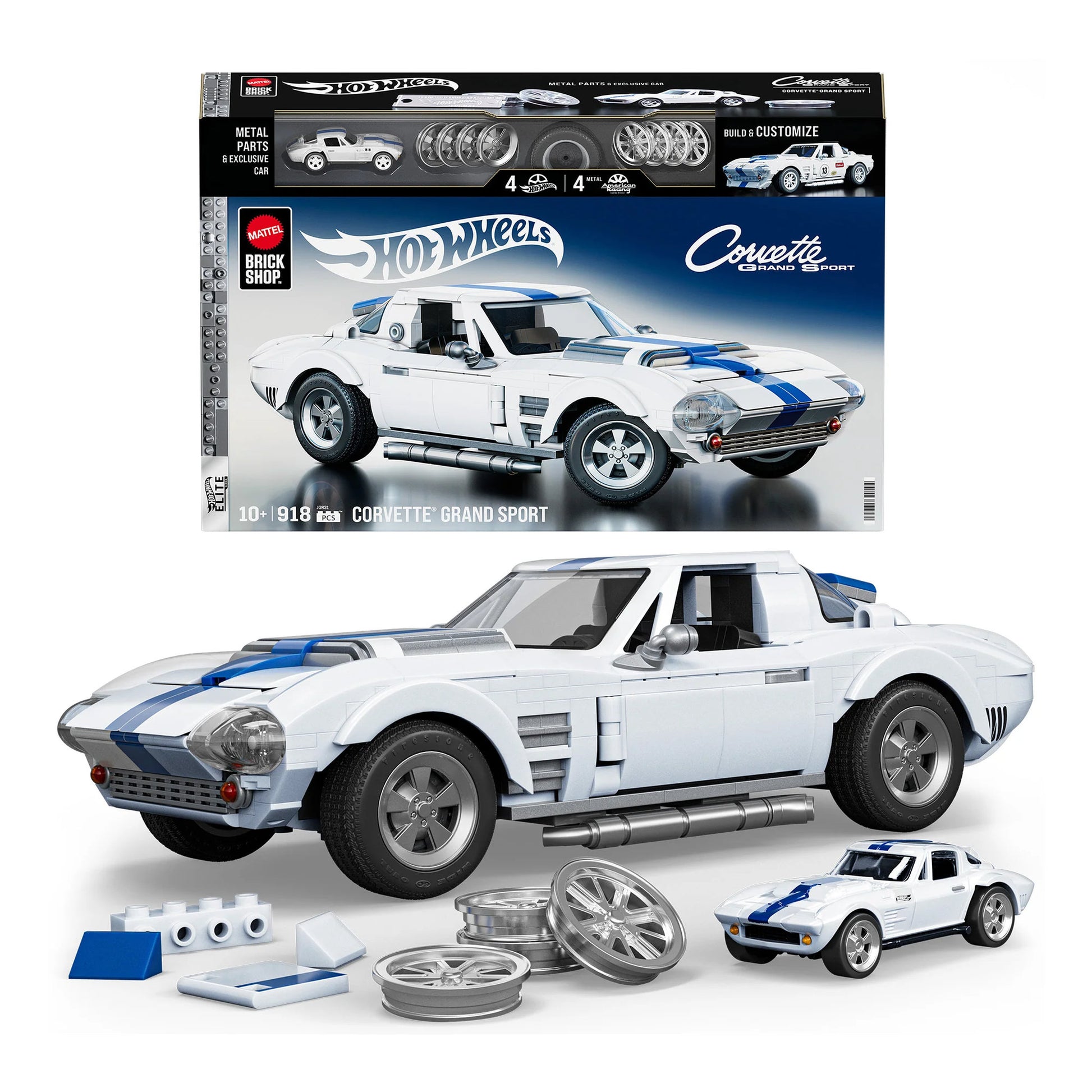 Mattel Brick Shop: Hot Wheels Corvette Grand Sport – Book Hero