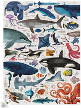 Crocodile Creek: 200pc Animals Puzzle - Ocean Animals