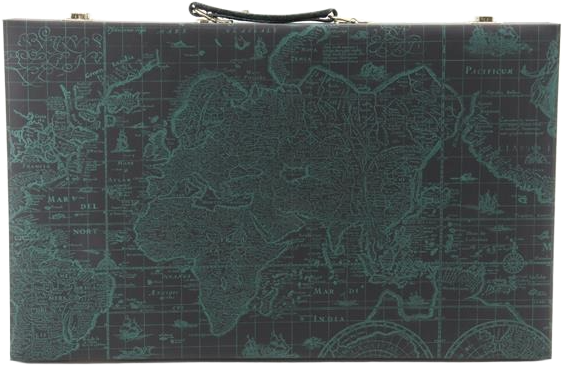 Backgammon Backgammon Antique World Map Tan (38cm/15")