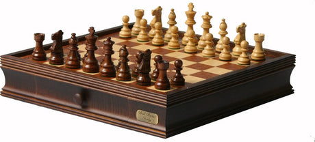 Dal Rossi Chess Set with Boxwood/Sheesham (16")