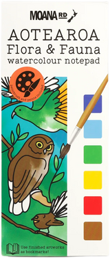Moana Road: Water Colour Notepad - Flora & Fauna