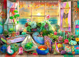 Outside my Window 1000pc Jigsaw Puzzle - Boho Seaside View