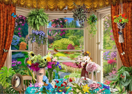 Outside my Window 1000pc Jigsaw Puzzle - Gardeners View