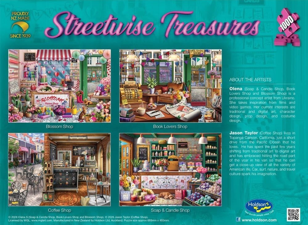 Streetwise Treasures: 1000pc Puzzle - Soap & Candle Shop