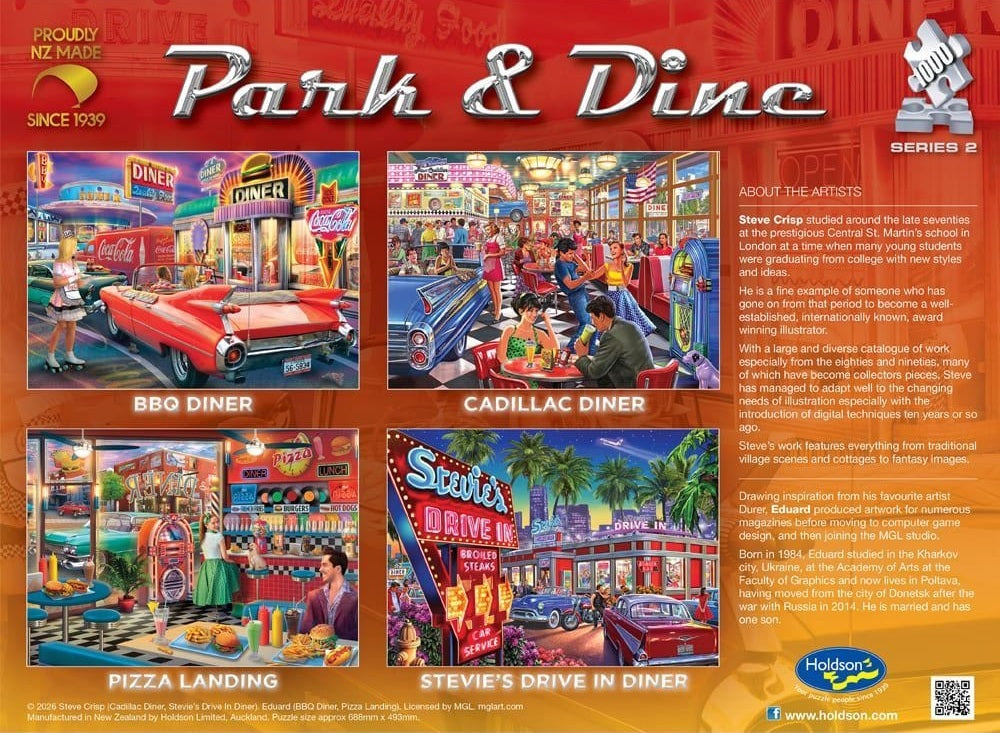 Park N Dine Series 2: 1000pc Puzzle - Pizza Landing