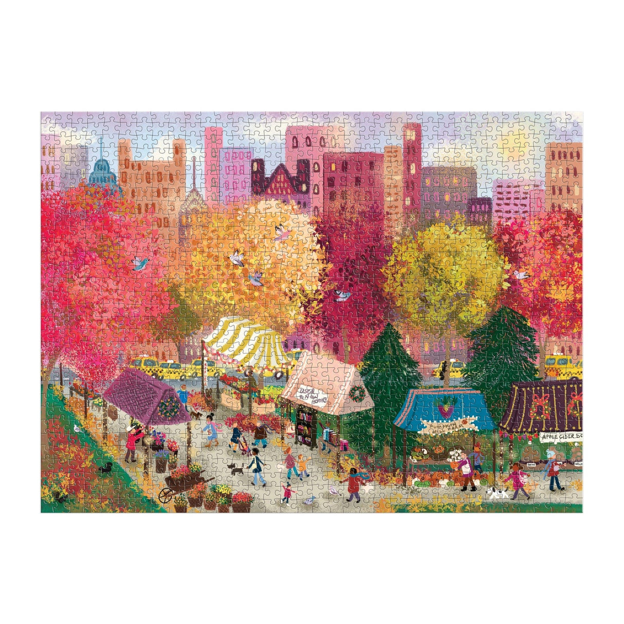 Galison Joy Laforme -  Autumn at the City Market Puzzle - 1000 Piece