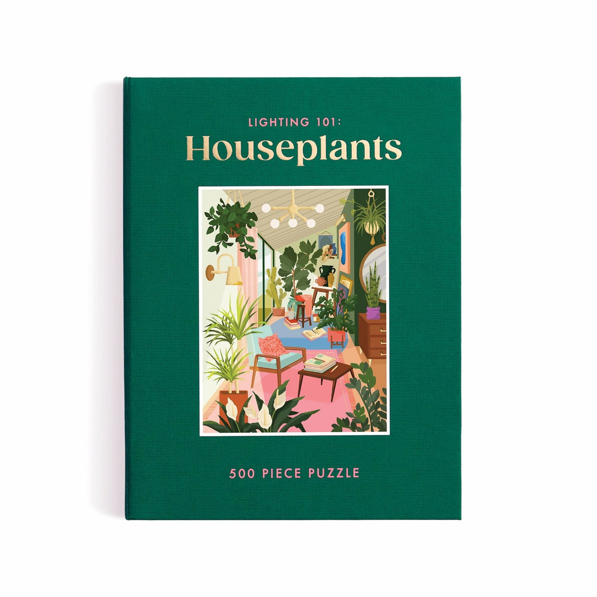 Galison Lighting 101: Houseplants Book Puzzle - 500 Piece