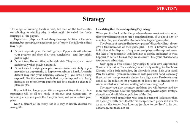 The Mah Jong Player's Companion