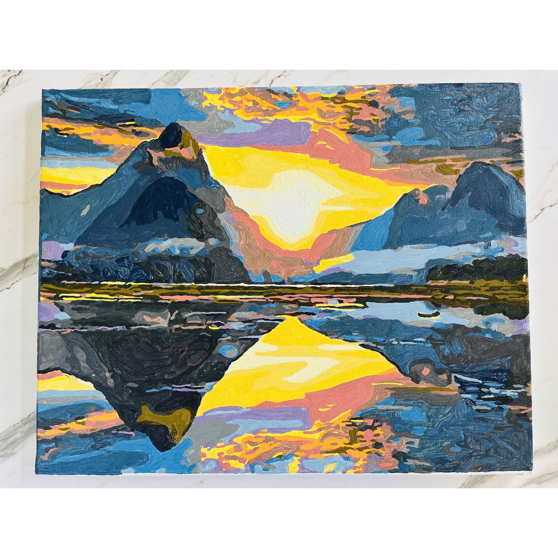 Kiwi Paint By Numbers - Milford Sound