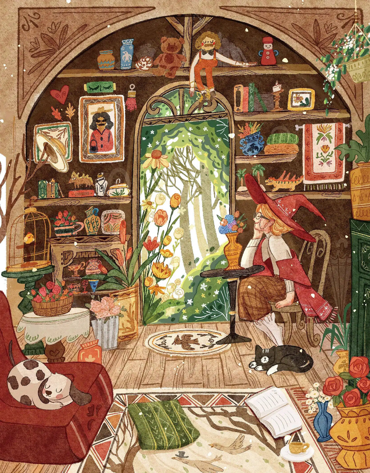 La Pauz: Spring Witch Cottage Puzzle - 280 Pieces