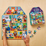 MudPuppy: My House My Home House-Shaped Puzzle - 100 Piece