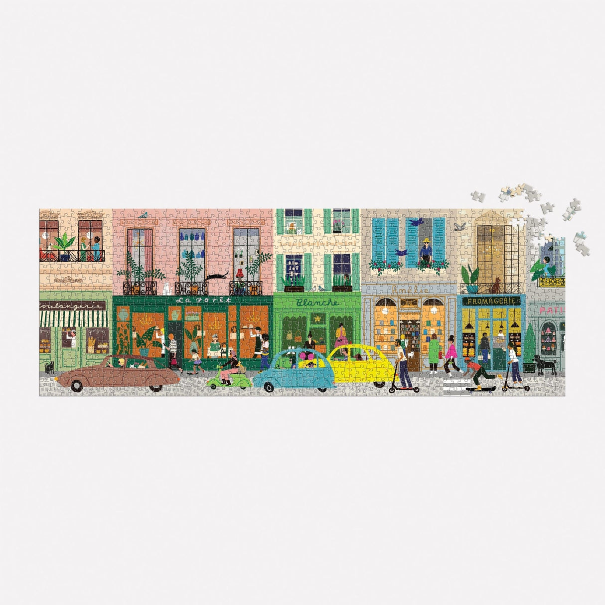 Galison Parisian Life Panoramic Puzzle - 1000 Piece