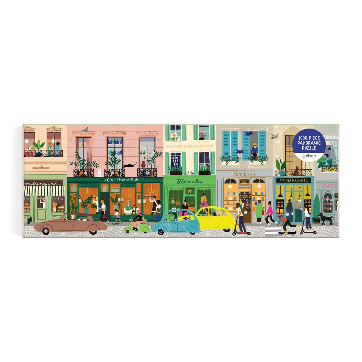 Galison Parisian Life Panoramic Puzzle - 1000 Piece
