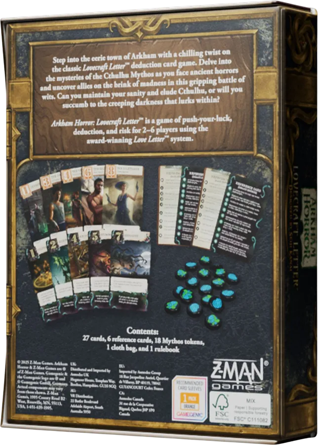 Arkham Horror Lovecraft Letter (Love Letter)