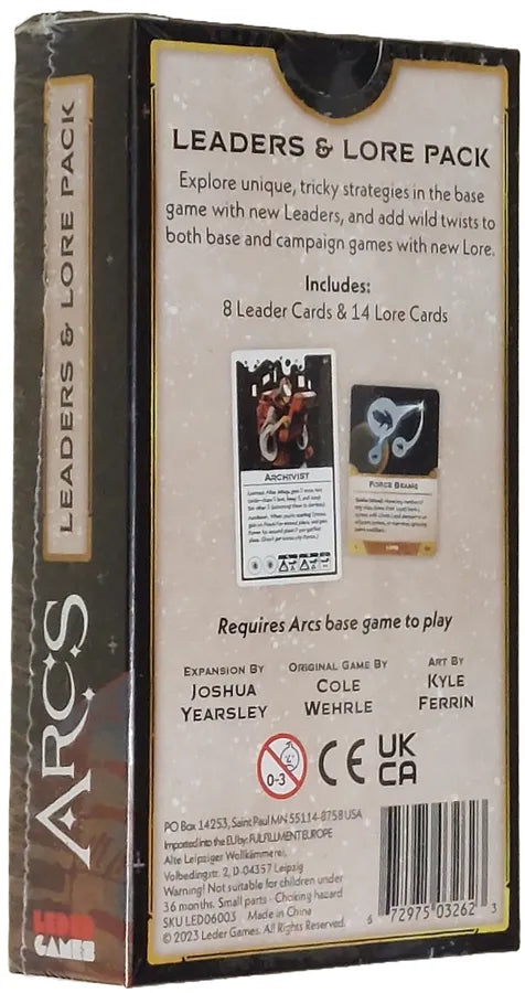 Arcs Leaders & Lore Pack