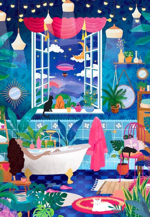 Pieces & Peace: Of Bubbles and Stars Puzzle - 1000 Pieces