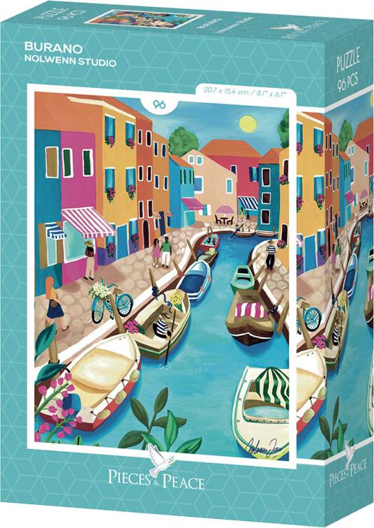 Pieces & Peace: Burano Mini Puzzle - 96 Pieces