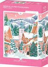 Pieces & Peace: Megève, French Alps Mini Puzzle - 96 Pieces
