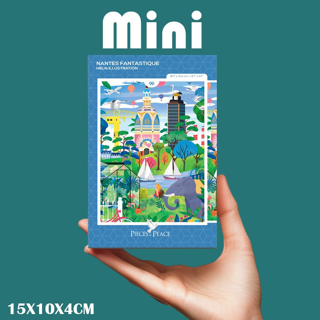 Pieces & Peace: Fantastic Nantes Mini Puzzle - 96 Pieces