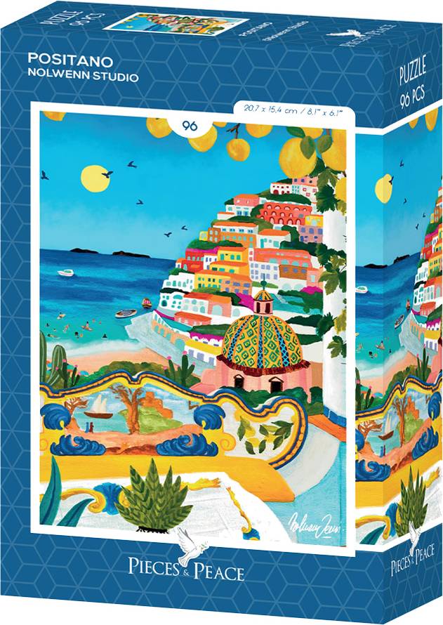 Pieces & Peace: Positano Mini Puzzle - 96 Pieces