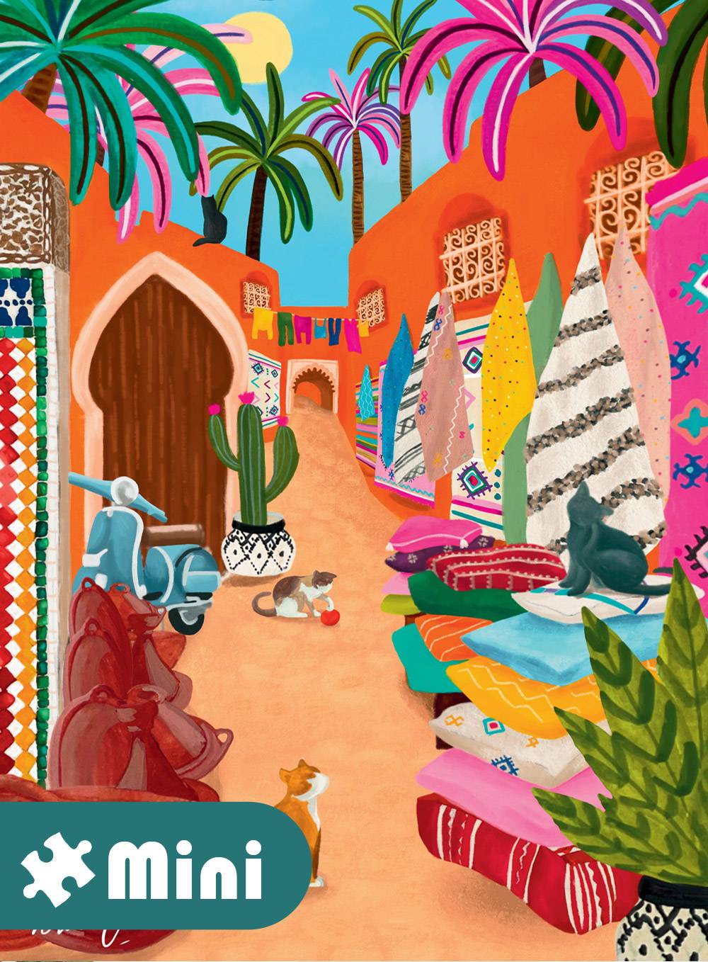 Pieces & Peace: Souk of Marrakech Mini Puzzle - 96 Pieces