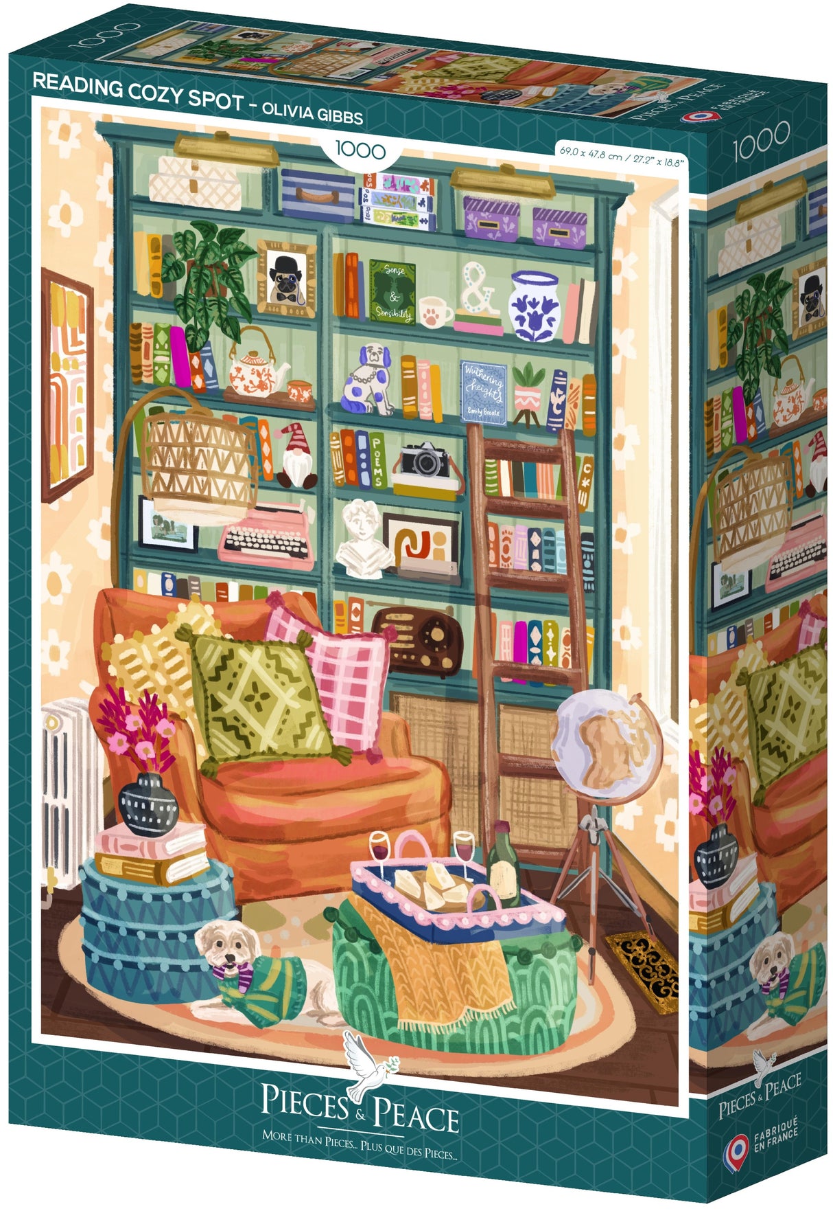 Pieces & Peace: Cozy Reading Nook Puzzle - 1000 Pieces