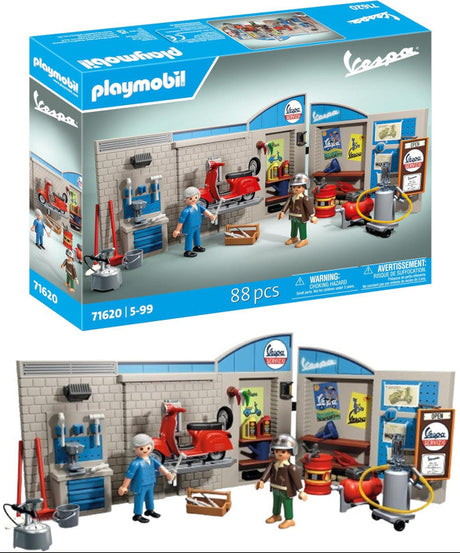 Playmobil: Workshop With red Vespa