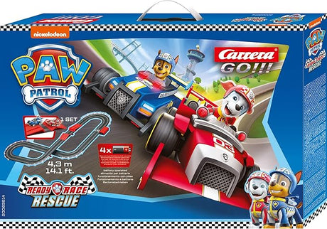 Carrera GO!!! Battery Operated Paw Patrol - Ready, Race, Rescue Slot Car Set