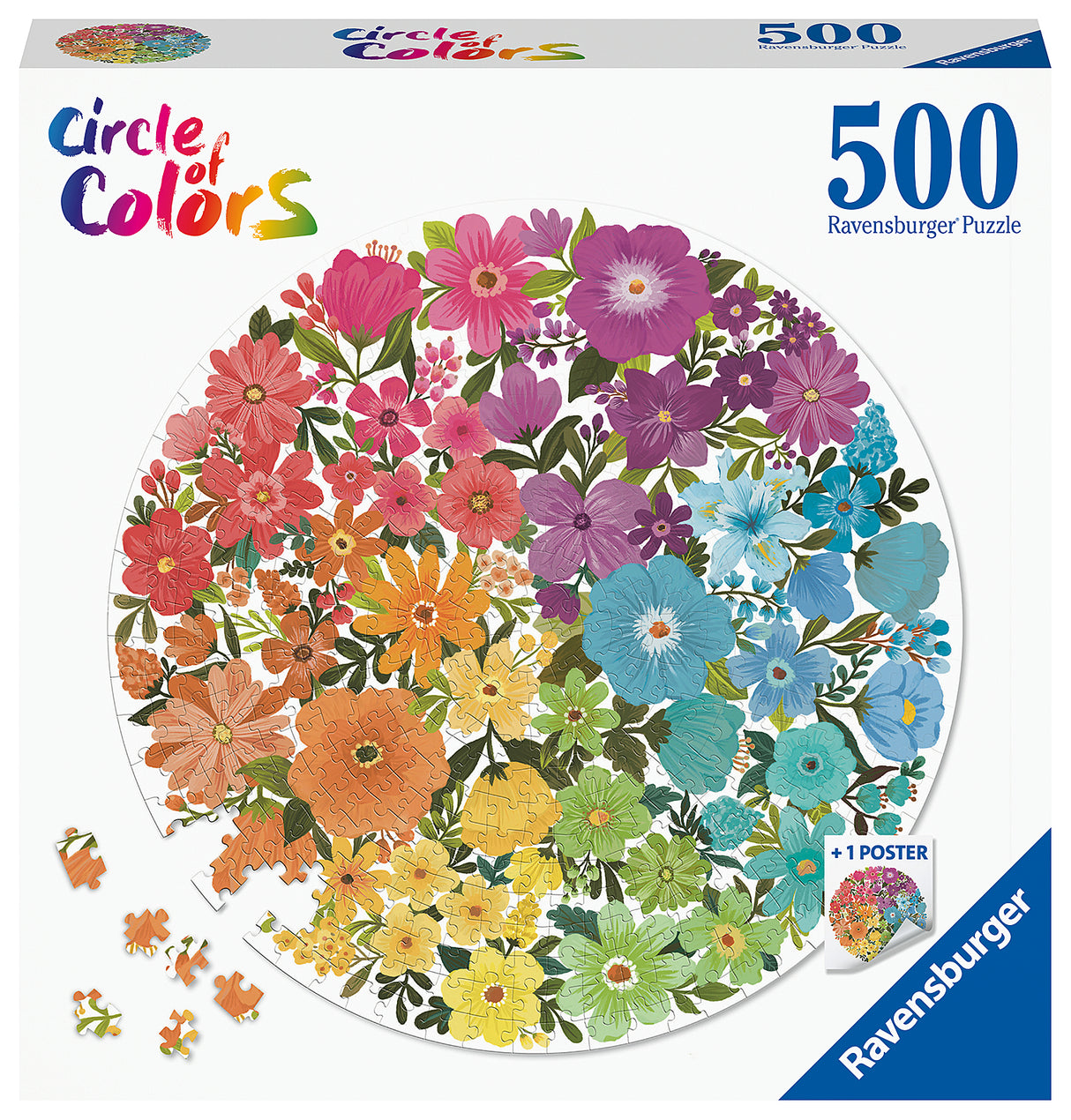 Ravensburger - Flower Circle Puzzle - 500 Piece
