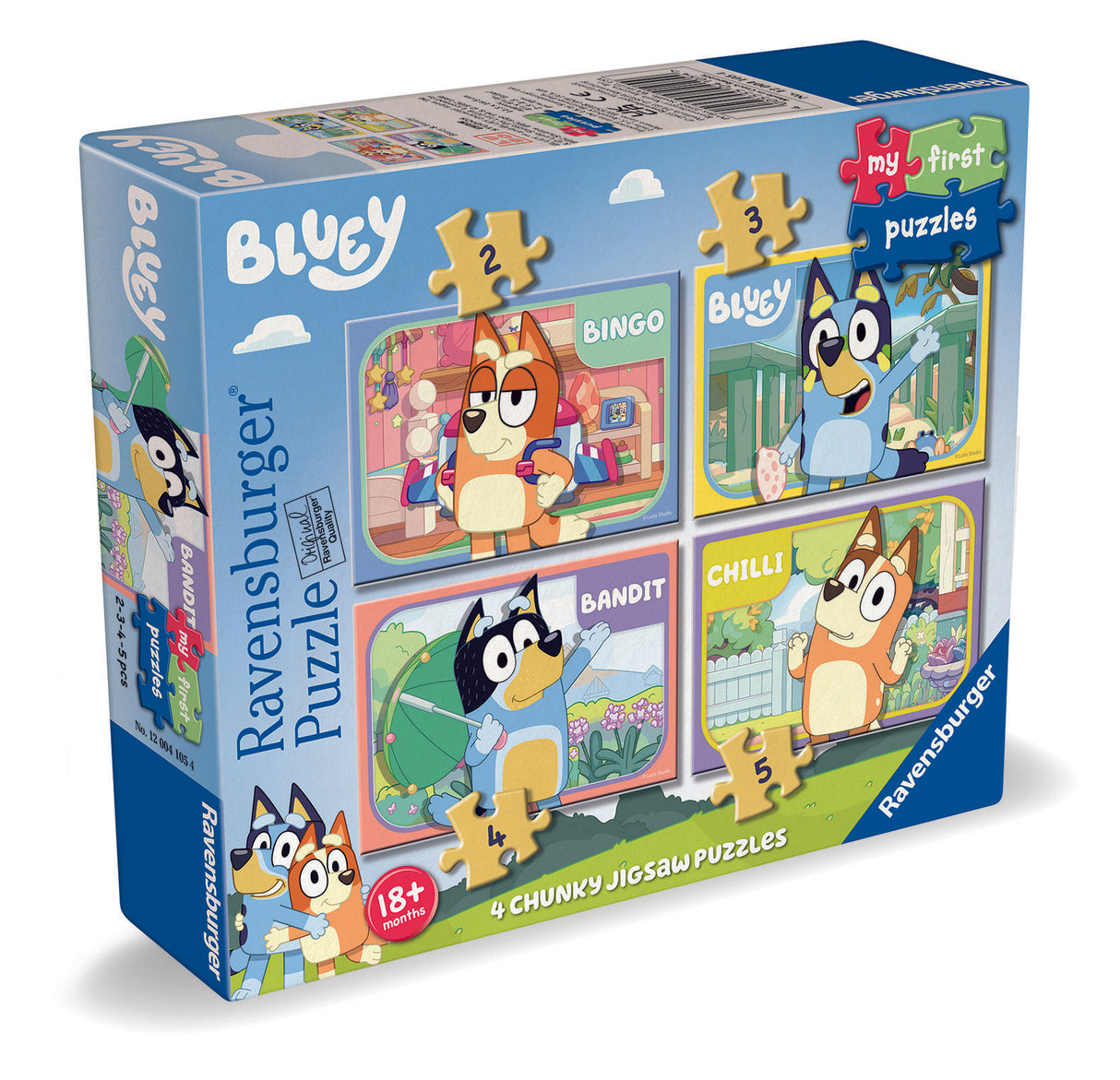 Ravensburger - Bluey My First 4 In A Box - 2/3/4/5 Piece