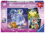 Ravensburger - Disney Snow White Cinderella Ariel - 3 x 49 Piece