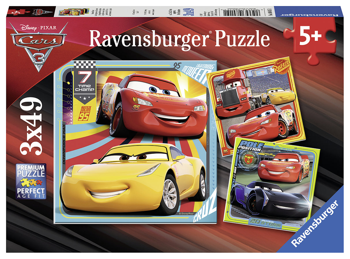 Ravensburger - Disney Cars 3 Collection - 3 x 49 Piece