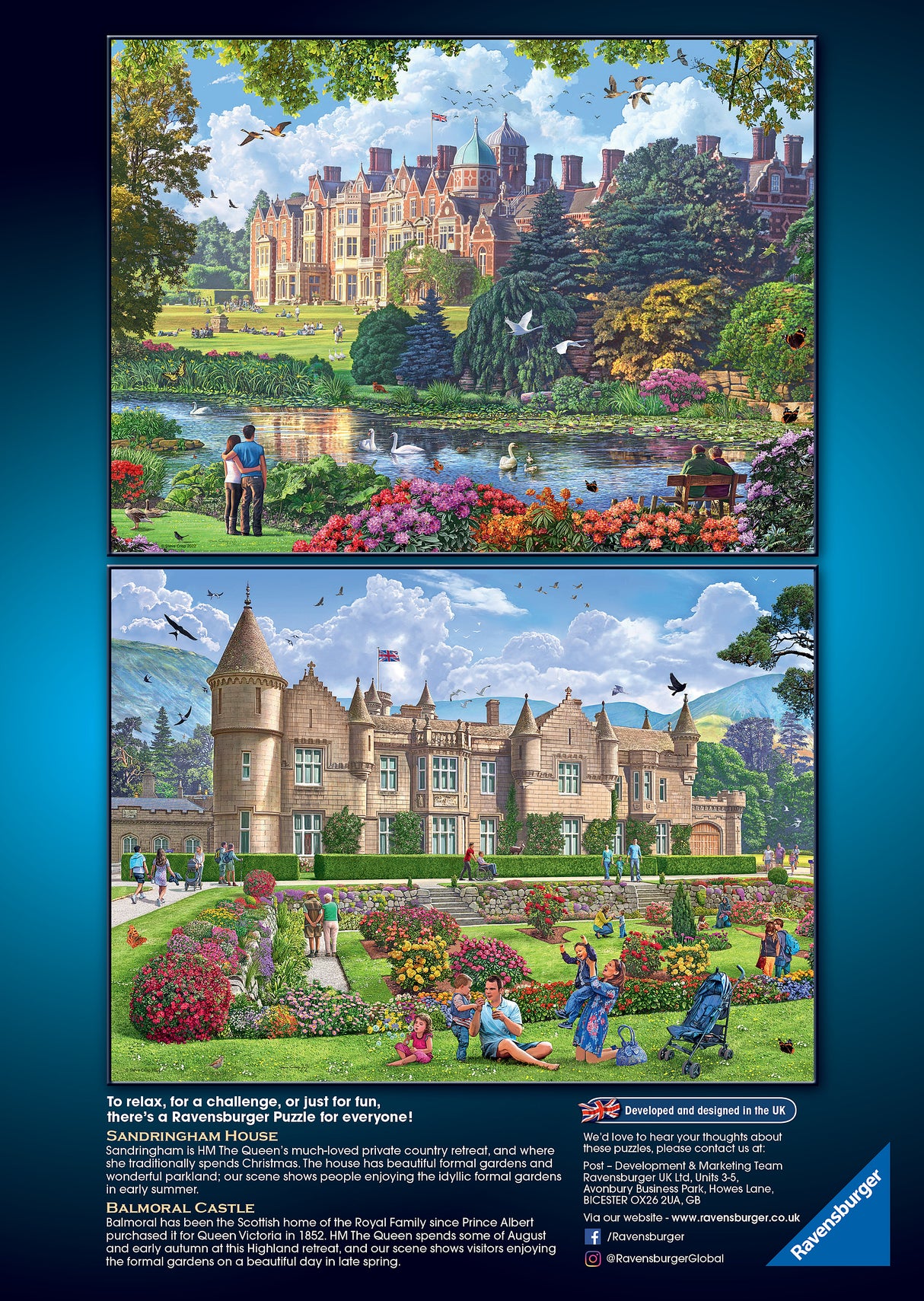 Ravensburger - Happy Days No. 5 Royal Residences - 4 x 500 Piece