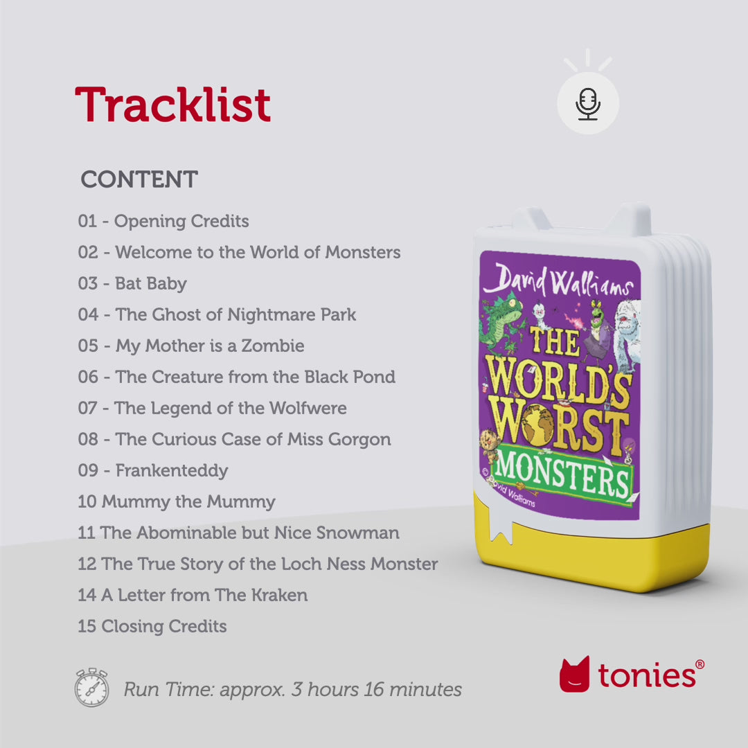 tonies: David Walliams - The World's Worst Monsters Book Tonie