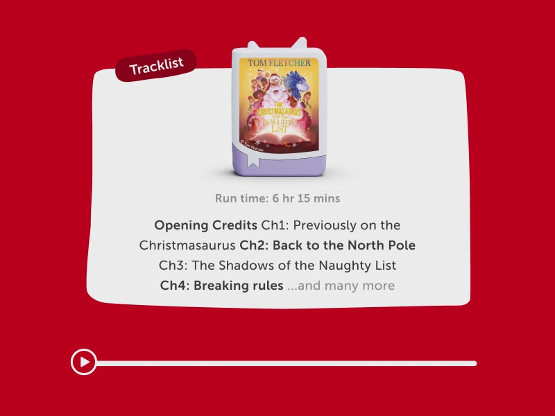 tonies: Tom Fletcher - The Christmasaurus and the Naughty List Book Tonie
