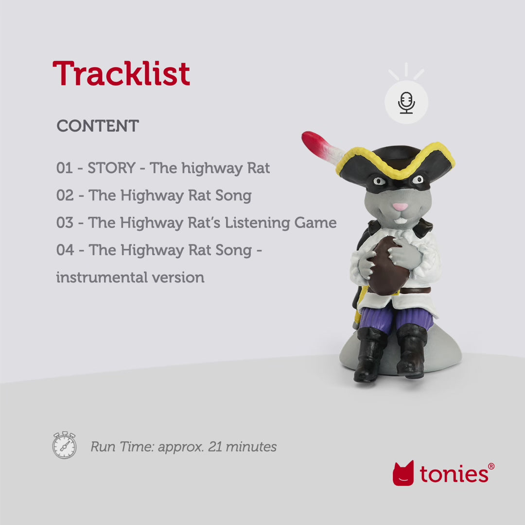 tonies: Julia Donaldson - The Highway Rat Tonie Audio Character