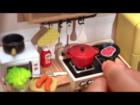 Rolife: Happy Meals Kitchen - Super Creator Plastic DIY Miniature Puzzle