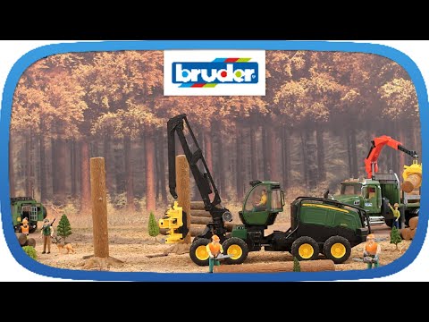 Bruder: John Deere 1270G Harvester + Tree Trunk