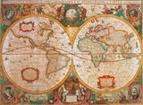Clementoni Antique World Map Jigsaw Puzzle - 1000 Piece - High Quality Collection - (31229)