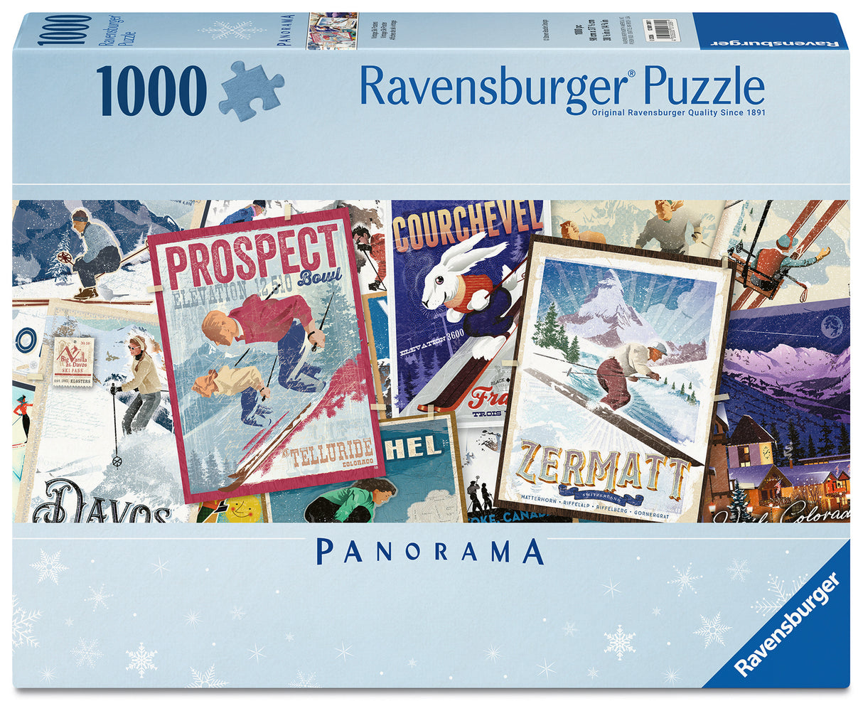 Ravensburger: Vintage Ski Posters Puzzle - 1000 Piece