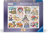 Ravensburger: Crazy Cats Cats Calendar Puzzle - 1000 Pieces