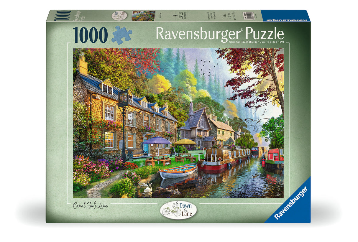 Ravensburger: Down Lane #6: Canal Side Lane Puzzle - 1000 Piece