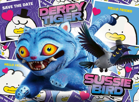 Ravensburger: K-Pop Demon Hunters Derpy Tiger & Sussie Bird Puzzle - 100 Pieces