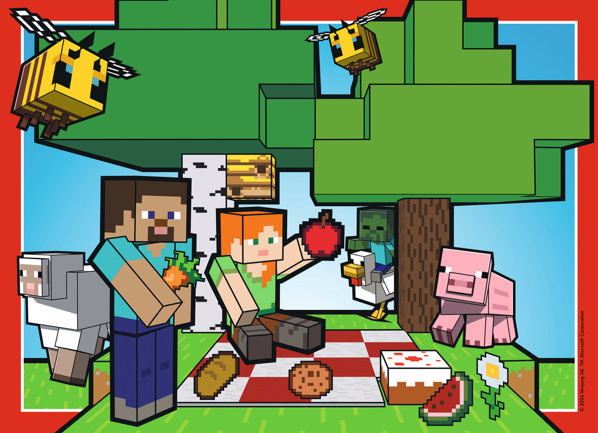 Ravensburger: Minecraft Realms & Adventures 4x- 100 Piece