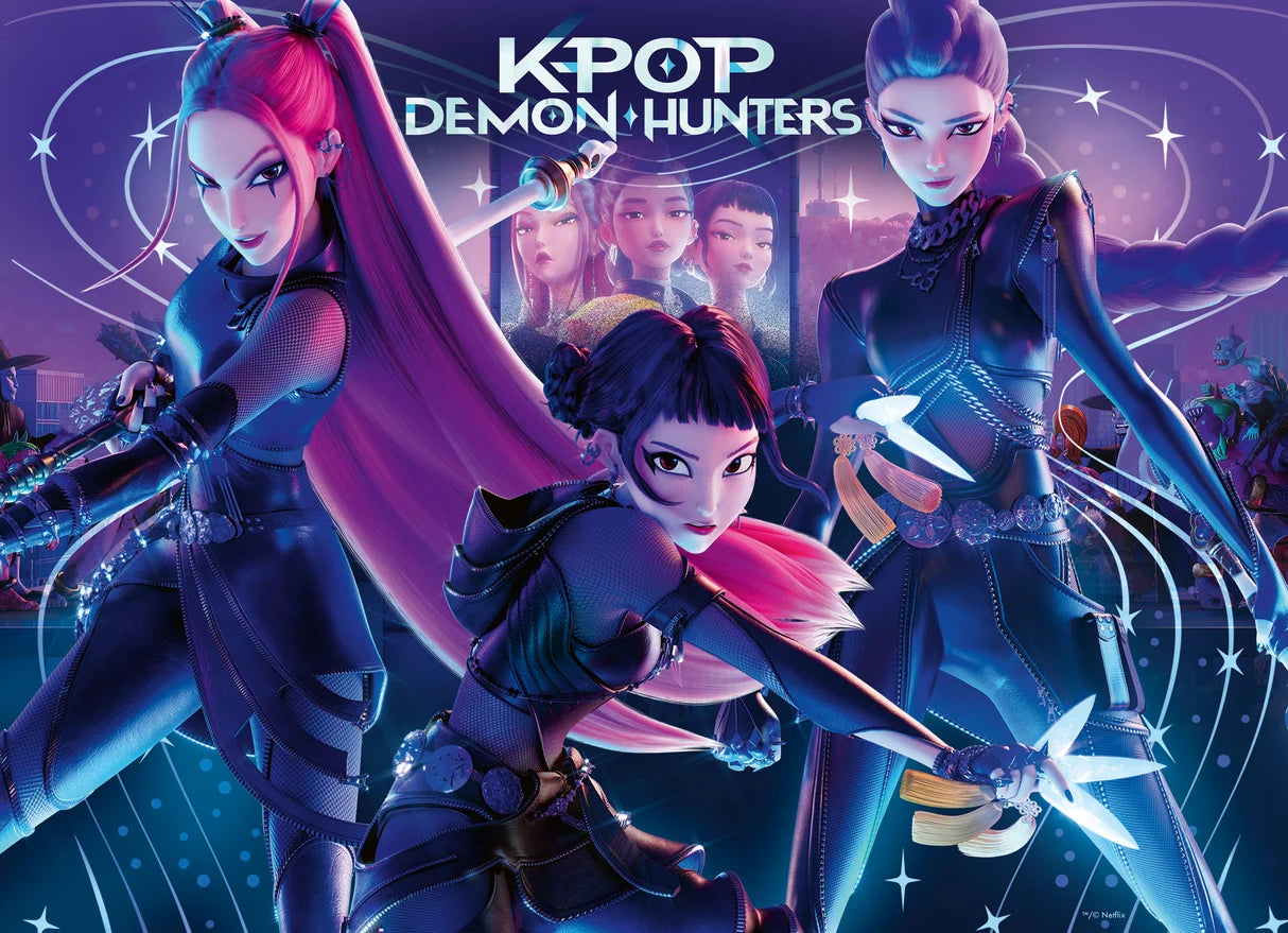 Ravensburger: K-Pop Demon Hunters For the fans! Puzzle - 4x100 Pieces