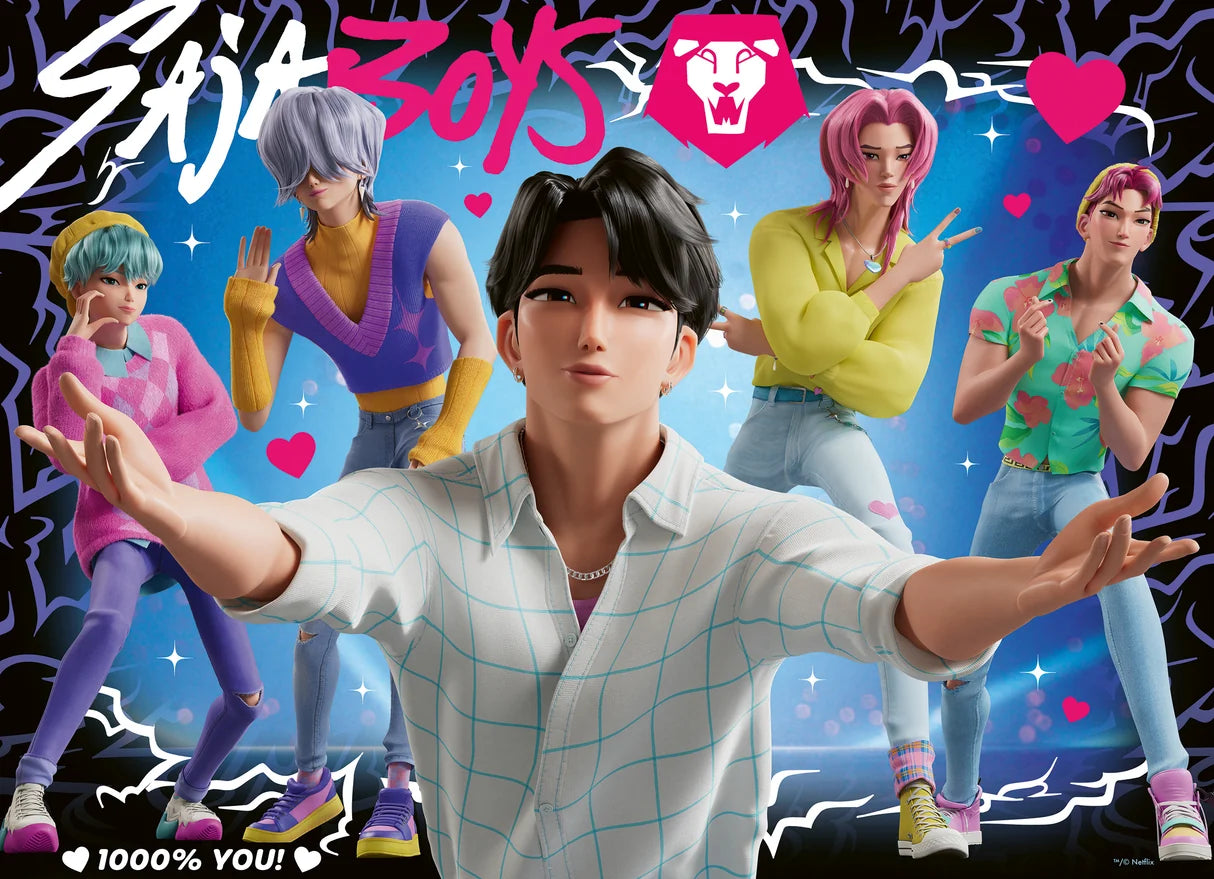 Ravensburger: K-Pop Demon Hunters For the fans! Puzzle - 4x100 Pieces