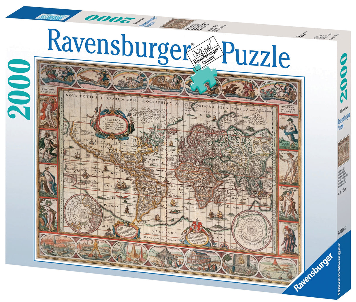 Ravensburger: Map of the World from 1650 Puzzle - 2000 Piece