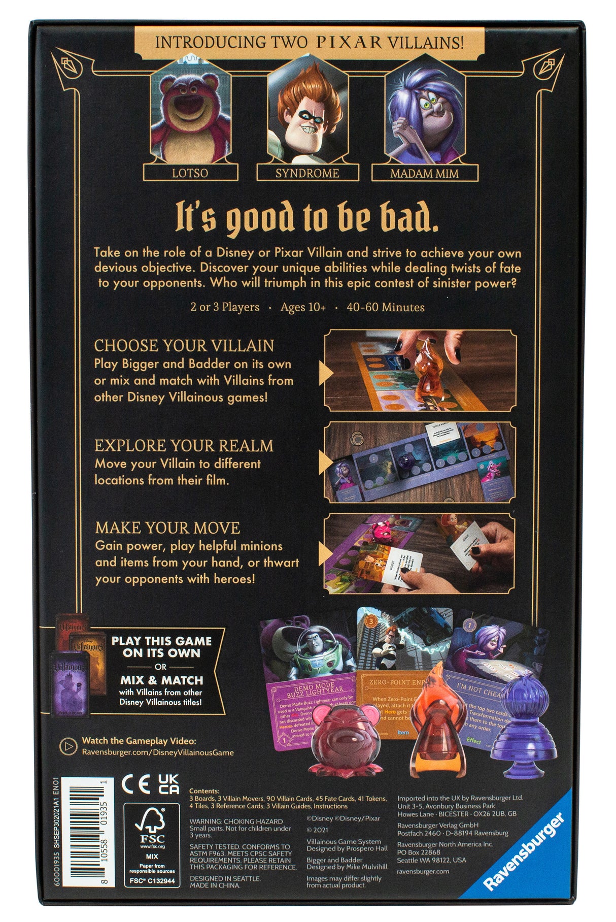 Ravensburger: Disney Villainous Bigger and Badder Game (Stand-Alone Expansion)