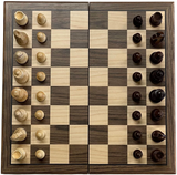 Dal Rossi: 12" Walnut Folding Chess Set